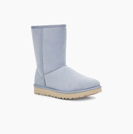 UGG Classic Short II Light Blue Boots for Women (MTZD52063)